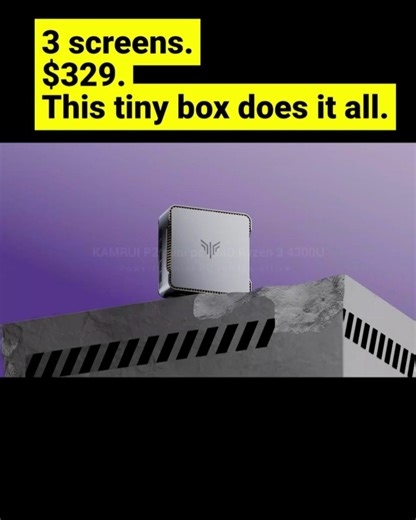 "$329 Mini PC Drives 3 x 4K Monitors SIMULTANEOUSLY 🖥️🖥️🖥️"