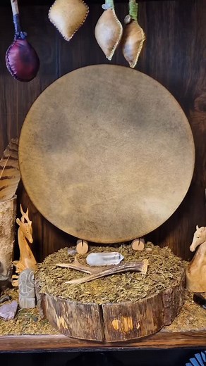 47 reactions | Lodhadh – Horse and Yew Shamanic Rattle Crafted by...