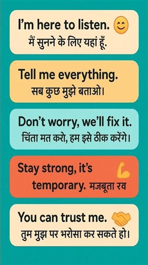 💬 Quick Replies for Problem Sharing | Motivational & Supportive Messages 🤗💪 #trending #vocabulary
