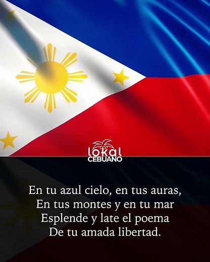 Philippine National Anthem Original Spanish Version (Filipinas - 1899). #lokalcebuano