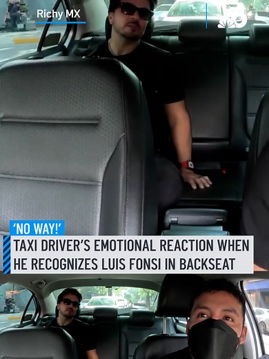 A viral video on social media captures the heartwarming moment when a taxi driver realizes that the passenger he was driving was none other than Puerto Rican singer Luis Fonsi.⁠ ⁠ In the video, posted by the driver himself, you can see that the ride begins normally, with the driver not immediately recognizing the celebrity in his car.⁠ ⁠ #luisfonsi #taxi #mexico #viral