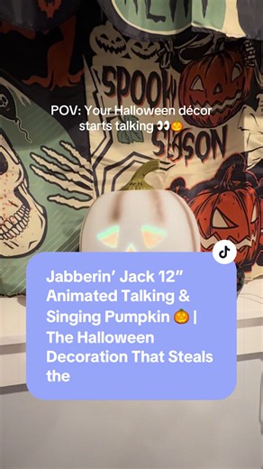 Jabberin’ Jack 12” Animated Talking & Singing Pumpkin 🎃 | The Halloween Decoration That Steals the Show #JabberinJack #jackolantern #AnimatedHalloween #HalloweenDecorations #qvc