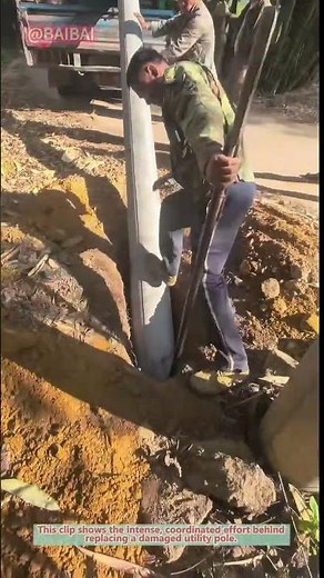 How to Replace a Power Pole | Teamwork in Action