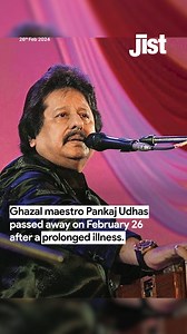 17K views · 392 reactions | Ghazal maestro Pankaj Udhas passed away at the age of 72 on February 26. He was reportedly diagnosed with cancer a few months ago. He gave the Indian music industry some iconic songs and his work will always remain unforgettable. #ghazal #music #pankajudhas #singer | Jist | Facebook
