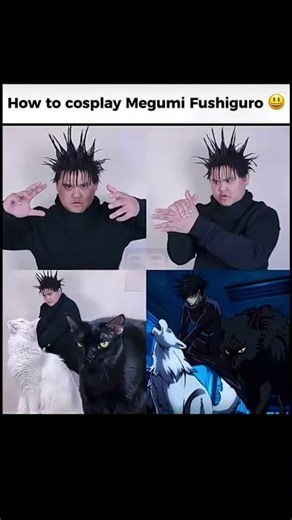How to cosplay Megumi Fushiguro #jujutsukaisen #jjk #shorts