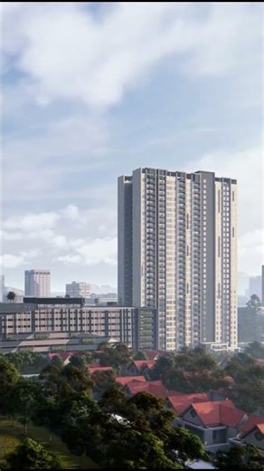 Modern High-Rise CGI Walkthrough: Photoreal Exterior Visualization for Urban Architecture #shorts