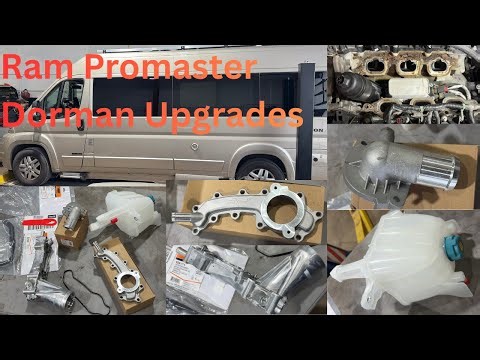 2014-2025 Ram Promaster 3.6L Engine Upgrades Coolant Crossover Reservoir Thermostat Heater Pipes