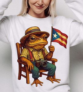 Coqui Frog Puerto Rico Flag PNG: Boricua Pride Clipart (digital Download) - Etsy