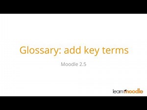 The glossary activity