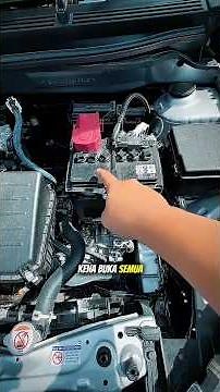 Cara check air bateri kereta #tipskereta #peroduaaxia