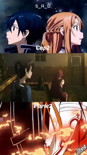 Sword art online cap. 2 the beater #S_A_O #kirito #Asuna #anime #animes la me mejor pareja asuna❤️kirito deja tu corazón más capitulos