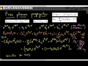 23- Phonon Green's functions - Course on Quantum Many-Body Physics