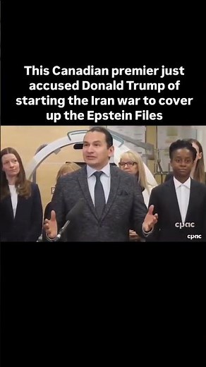 Canadian Leader Blames Trump For Iran War Says It Is About Epstein Files 😳 #EpsteinFiles #IranWar