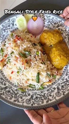 Bengali style Fried Rice ||Easy Veg Fried Rice Recipe ||