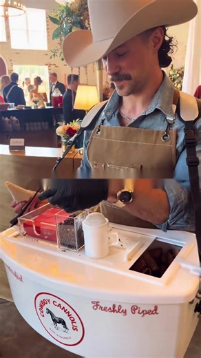 Forget the cake! This cowboy is serving up the ultimate wedding dessert. 🤠🍦 | Chefclub Network