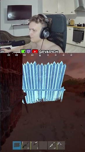 Well, thats one way to get boom in Rust😁 #gevad1ch #twitch #rust #rustsolo #solorust #shorts