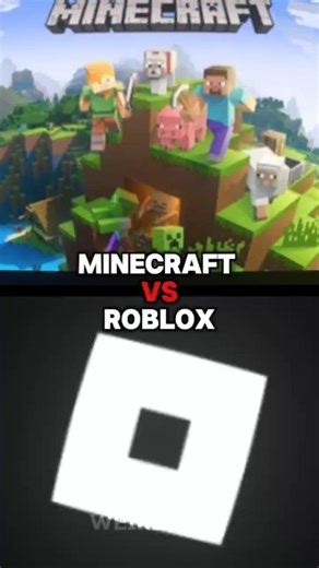 MINECRAFT VS ROBLOX 🗿 #minecraft