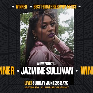11K views · 230 reactions | Congrats to Jazmine Sullivan for winning Best Best Female R & B/ Pop Artist Award! #BETAwards #CulturesBiggestNight | BET Awards | Facebook