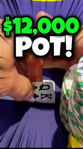 Massive $12,000 Pot Explodes on This Hand #pokerfails #cashgame