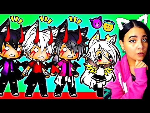 😈 My 3 Devil Brothers and 1 Angel Sister 😇 Gacha Life Mini Movie Funny Story Reaction