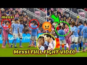 Full Video: MESSI Fight Breaks Out After Allende’s Brace vs NYCFC | Conference Final Chaos 🔥