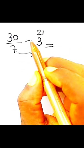 subtraction of number from a fraction #tutorial #maths #fravtion