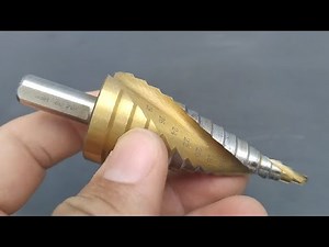 How to sharpen a stepped drill bit???