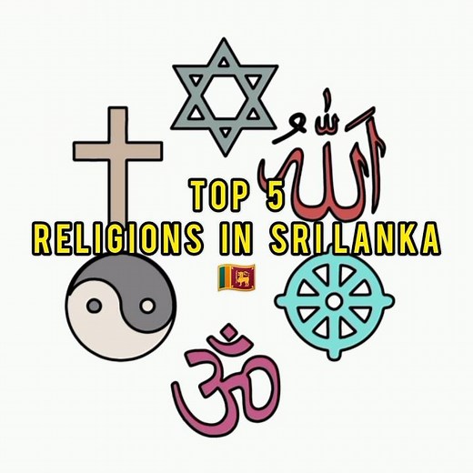 Top 5 religions in Sri Lanka 🇱🇰 ☸️🕉️☪️✝️ #buddhism#hinduism#islam#christianity#srilanka#religion