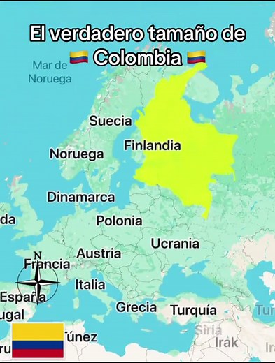 El verdadero tamaño de Colombia explicado