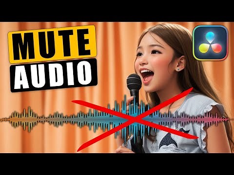 How to MUTE Part of Audio in Davinci Resolve
