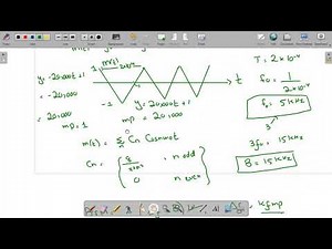 Example on Wide band Frequency modulation and Phase modulation| Example on Wide band FM & PM