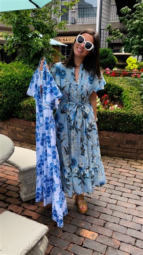 2.9K views · 45 reactions | Lucy’s modeling the pretty Leni dress! | Ginger Howard Selections | Facebook