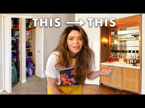 can i make over my pantry closet into a home bar?