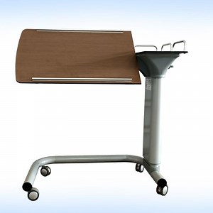 [Hot Item] Swivel Wheel Rolling Tray Eating Reading Cart Stand Hospital Bed Table