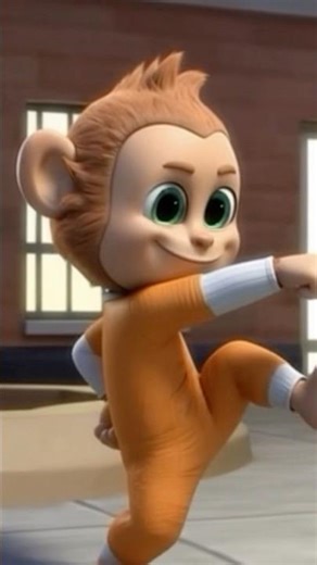 Animated Monkey's Hilarious Dance Moves Take Over the Internet! 🐒😂 #Animation #Viral