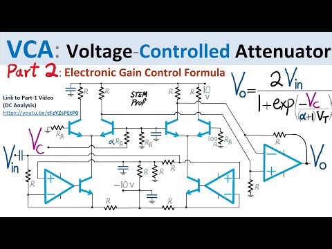 Voltage Controlled Attenuator (VCA): Electronic Gain AC Analysis