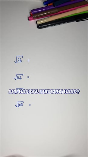 Think of a radical as a prison 👀 Every root has a degree, so every prison has a different key 🔐 If the number inside has that degree… It won’t stay. It wants to escape! 🏃‍♂️ A number with the right degree will always come out of the radical. Because no one wants to stay in prison 😄 Use this logic to free numbers from radicals and never forget again! #m#mathr#radicalsm#mathtricksl#learnmathmathfun