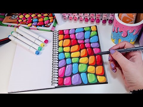 Easy Neurographic Art 🌈 | Step-by-Step Colorful Drawing for Beginners | Relaxing Mindful Art