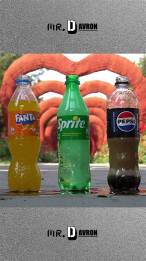 Fanta, Sprite, Pepsi vs. Mentos ! #shorts #experiment