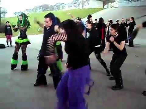 Alternative angle footage of viral ‘cybergoth dance party’ video emerges online
