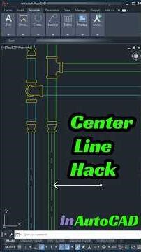 AutoCAD Center Line Hack | #autocad