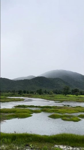 Foot of the mountain, near the pebble waterfall #reels #waterfall #views
