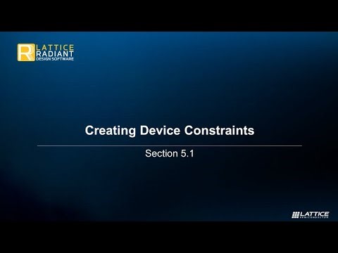 Radiant Video Series 5.1: Creating Design Constraints