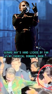 Gerard Way had his hand licked by a fan at My Chemical Romance’s San Francisco show last month. MCR fan discourse has gotten loud, and is largely supportive of Gerard, condemning the fan who did this. It just reminds me of what Gerard has said about his experience with fame. I am BEGGING you people to be normal. MCR live shots: @jwebmusic for Common Revolt “Dead!” in Sonic soundfont: @lonelypetertunes #mychemicalromance #gerardway #longlivetheblackparade | Common Revolt