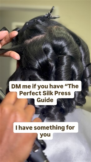 DM me now if you have purchased “The Perfect Silk Press Guide” asap. I have a few updates! #silkpressclass #silkpressmasters #silkpressonlinecourse #silkpresstutorial #silkpress | The Healthy Hair Scientist