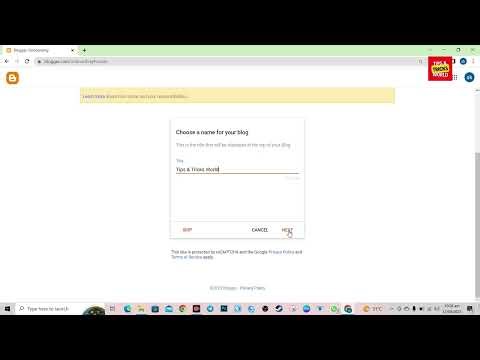 How To Create Blogger Website
