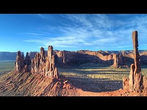 Amazing Monument Valley - The Totem Pole Aerial 4k UHD