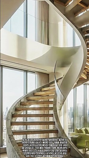 뼈대부터 완성까지 나선형 유리 난간 계단 시공 과정 #worker #process #interior #staircase #transformation