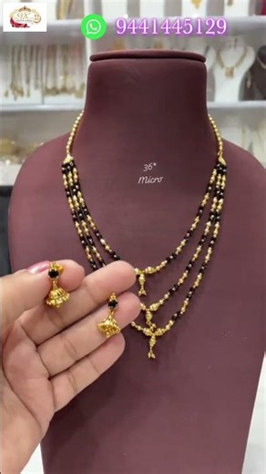 Elegant Handmade Beads Necklace@VKSilksJewels