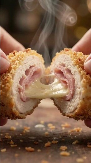 ​The Ultimate Extra-Crispy Chicken Cordon Bleu! 🍗🧀